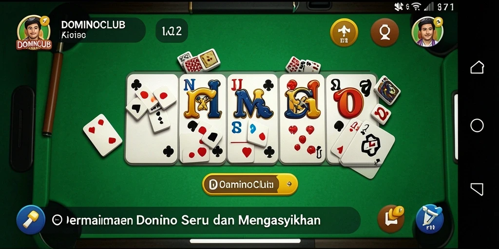Tampilan gameplay seru dalam DOMINOCLUB yang penuh tantangan.