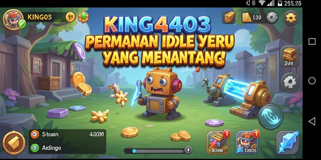 Tampilan gameplay utama KING403 yang menarik dan interaktif.