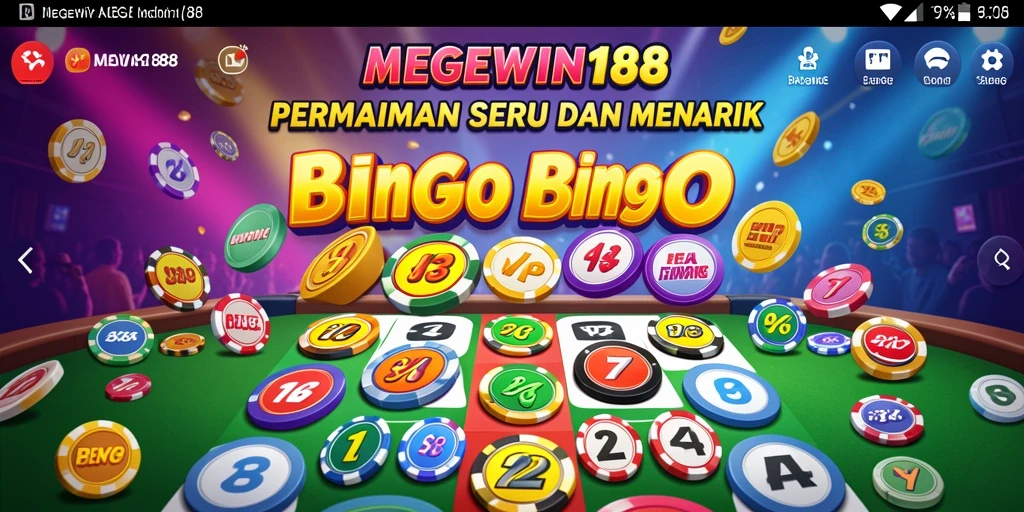 Screenshot gameplay Bingo di MEGEWIN188 yang menarik dan seru.