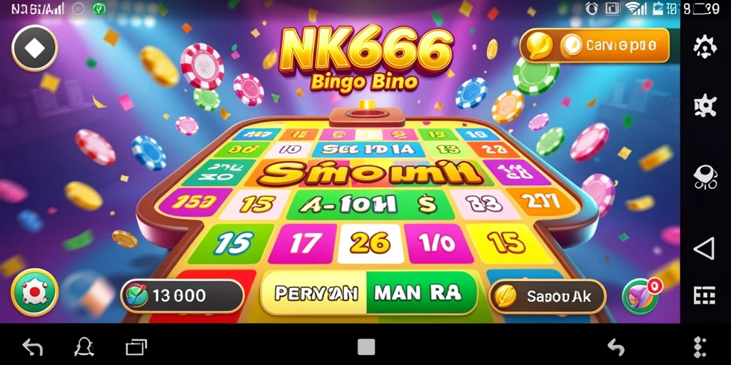 Tampilan gameplay seru NK666 yang menghadirkan keseruan Bingo.